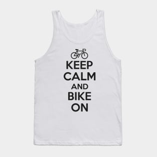 Keep calm and bike on Tank Top